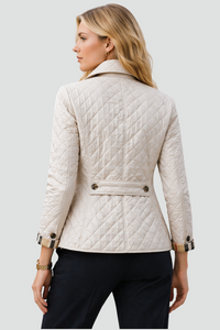 Stylish Mid-Season Jacket - Lightweight Padded Fabric with Elegant Collar 3