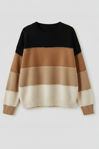 Stylish Sweatshirt with Clean Stripe Pattern for Effortless Elegance 5