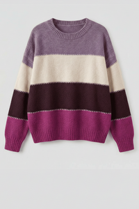 Stylish Sweatshirt with Clean Stripe Pattern for Effortless Elegance 7