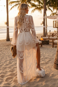 Maxi Dress with Elegant Neckline