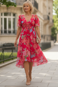 Wickel-Midikleid für Hochzeiten & besondere Anlässe