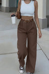 Tailored Straight Work Pants for Spring and Autumn Elegance 0