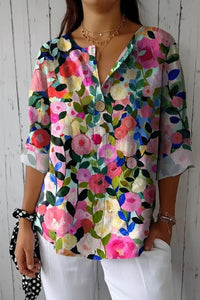 Timeless Floral Cotton Blouse for Effortless Everyday Elegance 3