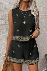 Timeless Floral Print Two Piece Set for Effortless Elegance 2