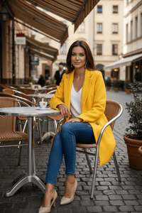 Timeless Jazz Mantel Coat with Elegant Collar and Utility Pockets 1