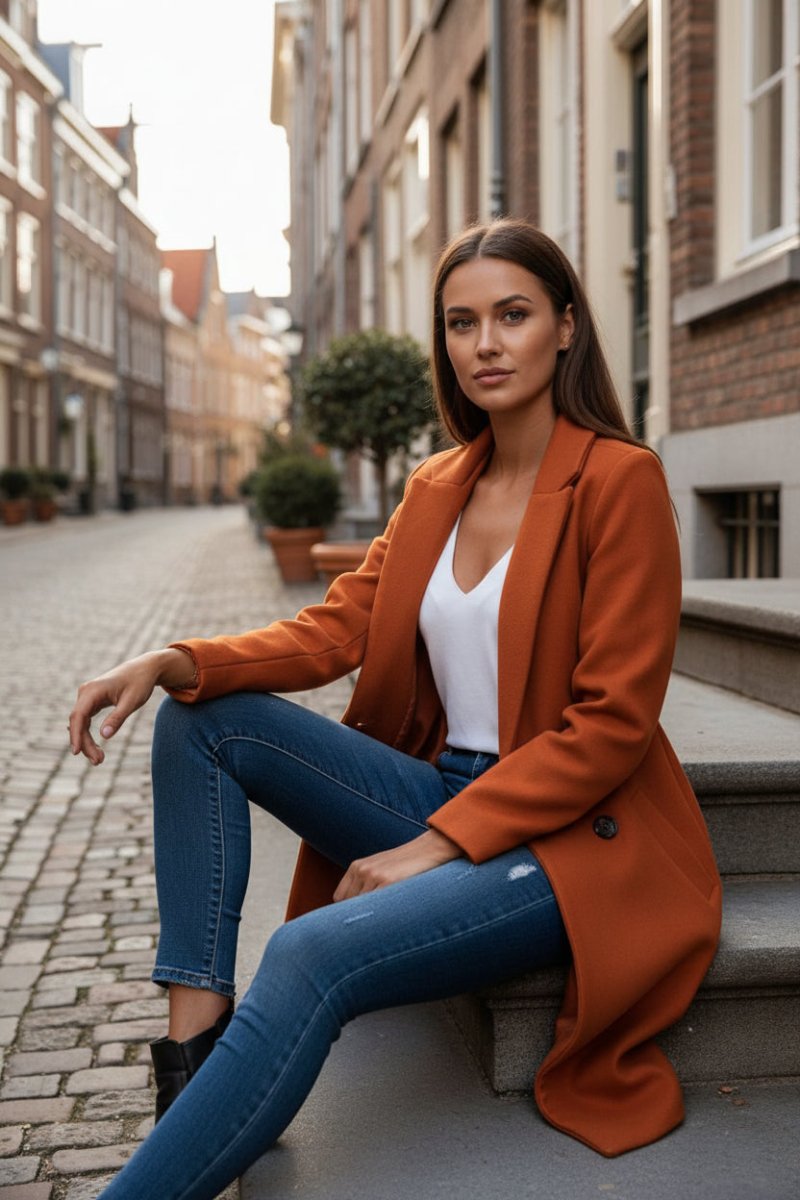 Timeless Jazz Mantel Coat with Elegant Collar and Utility Pockets 2