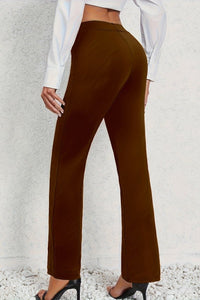 Timeless Straight-Leg Pants in Smooth Fabric for Effortless Versatility 6