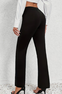 Timeless Straight-Leg Pants in Smooth Fabric for Effortless Versatility 7