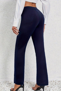 Timeless Straight-Leg Pants in Smooth Fabric for Effortless Versatility 8