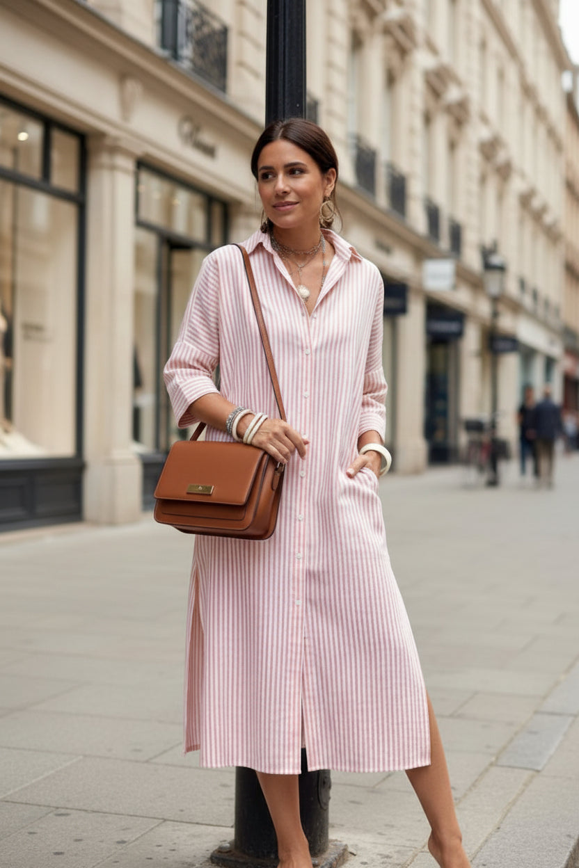 Timeless Striped Shirt Dress for Effortless Summer Style 2