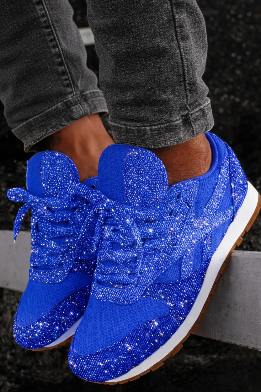 Trendy Glitter Sneakers for All-Day Comfort and Style 0