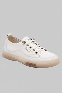 Trendy Women's Genuine Leather Sneakers - Comfortable Soft Sole for Spring & Summer 10