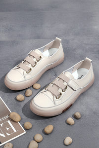 Trendy Women's Genuine Leather Sneakers - Comfortable Soft Sole for Spring & Summer 6