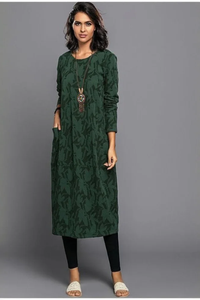 Cozy Floral Midi Dress