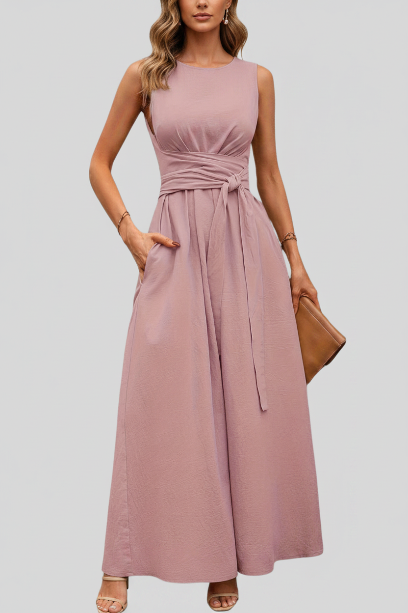 Casual Pleated Square-Neck Midi Dresses