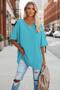 Neck Top Oversized Fit