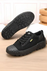 Versatile Green Canvas Sneakers - Durable Low Cut Design with Rubber Sole for Outdoor Work & Training 2