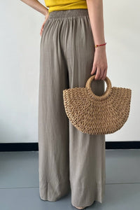 Versatile Linen Trousers with Pocket Detail for Effortless Work Style 2