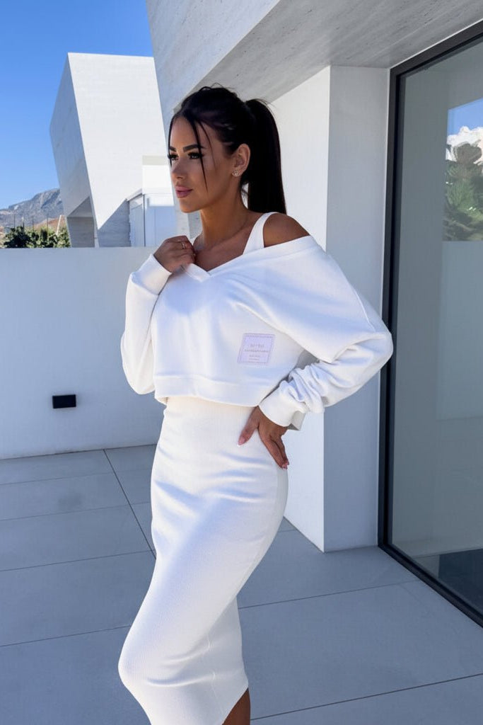 Versatile Sweatshirt Dress Set for Comfort and Style 5