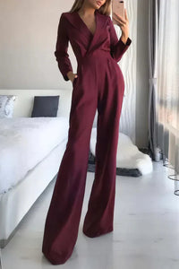 Versatile V-Neck Jumpsuit for Effortless Style and Comfort 2