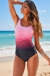 WAVESHIFT Ombre One Piece Swimsuit with Quick-Dry Comfort 0