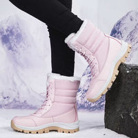 Florence | Women's Lace-Up Winter Boots with Side Zip