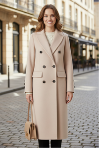 Lapel Collar Parka Coat