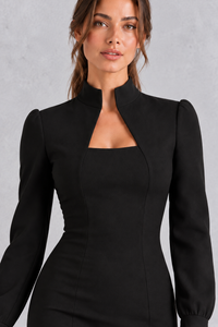 Mabel | Women's Winter Long Sleeve Bodycon Midi Dress