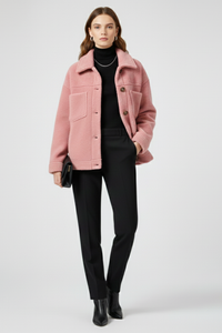 Button-Front Jacket with Generous Pockets