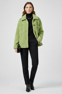Button-Front Jacket with Generous Pockets