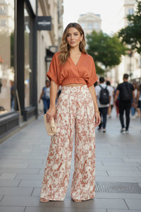 Wide-Leg Trouser Set