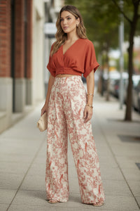 Wide-Leg Trouser Set