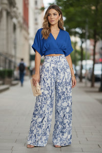 Wide-Leg Trouser Set
