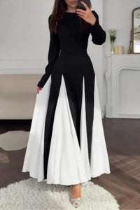 Wren | Women's Long-Sleeve Colourblock Maxi Dress