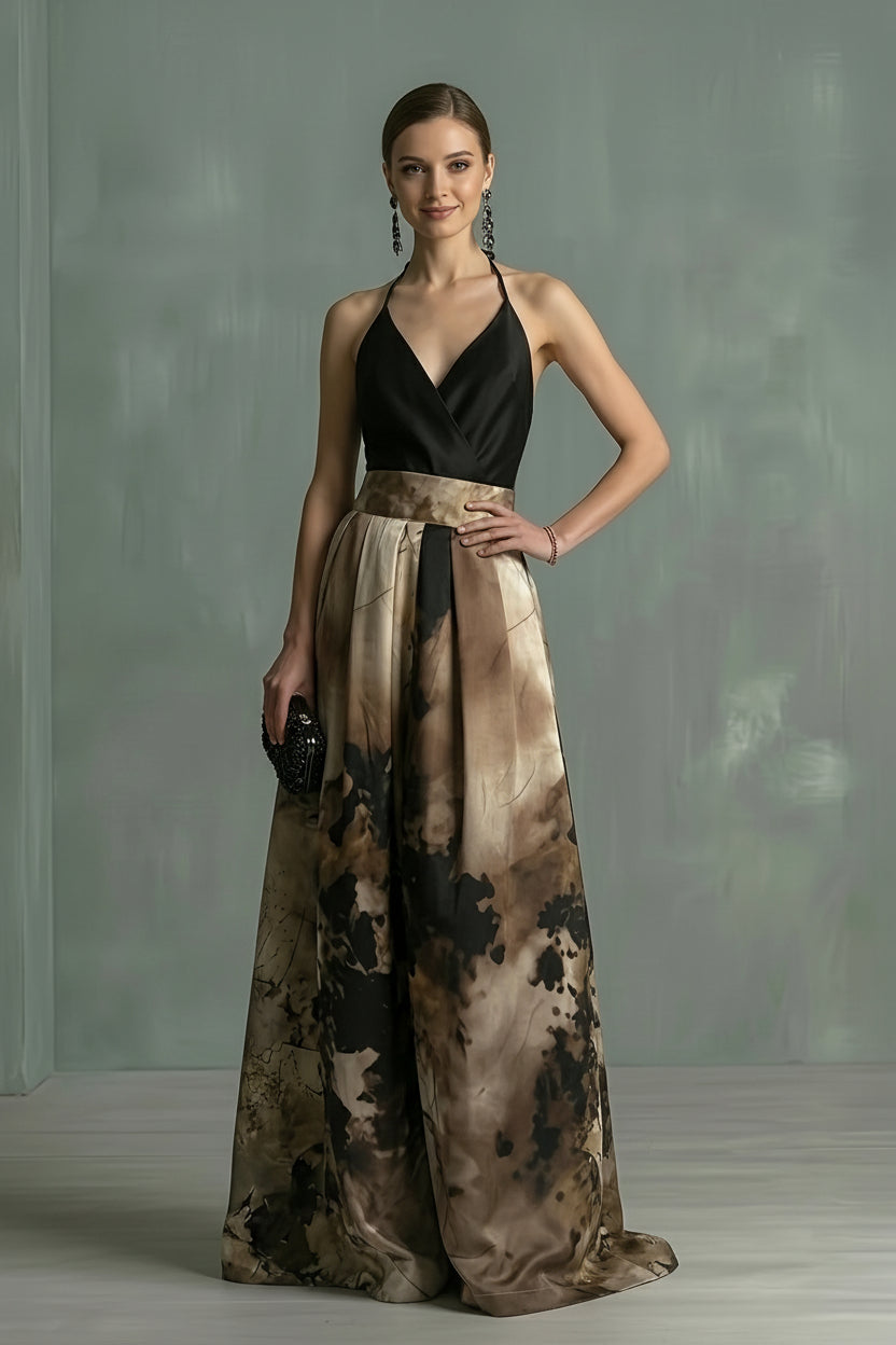 Refined Two-Piece Outfit with Modern Wide Leg Silhouette