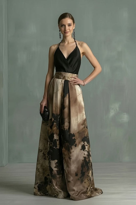 Refined Two-Piece Outfit with Modern Wide Leg Silhouette