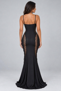 Ada dress back view in 2:3 portrait