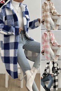 Ada plaid coat color collage