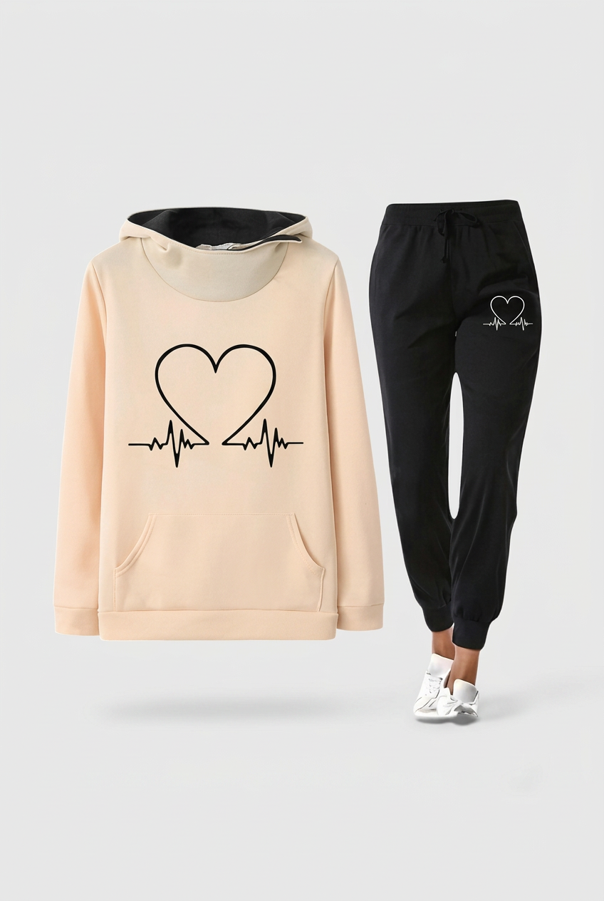 Aliya cream hoodie and joggers studio preview