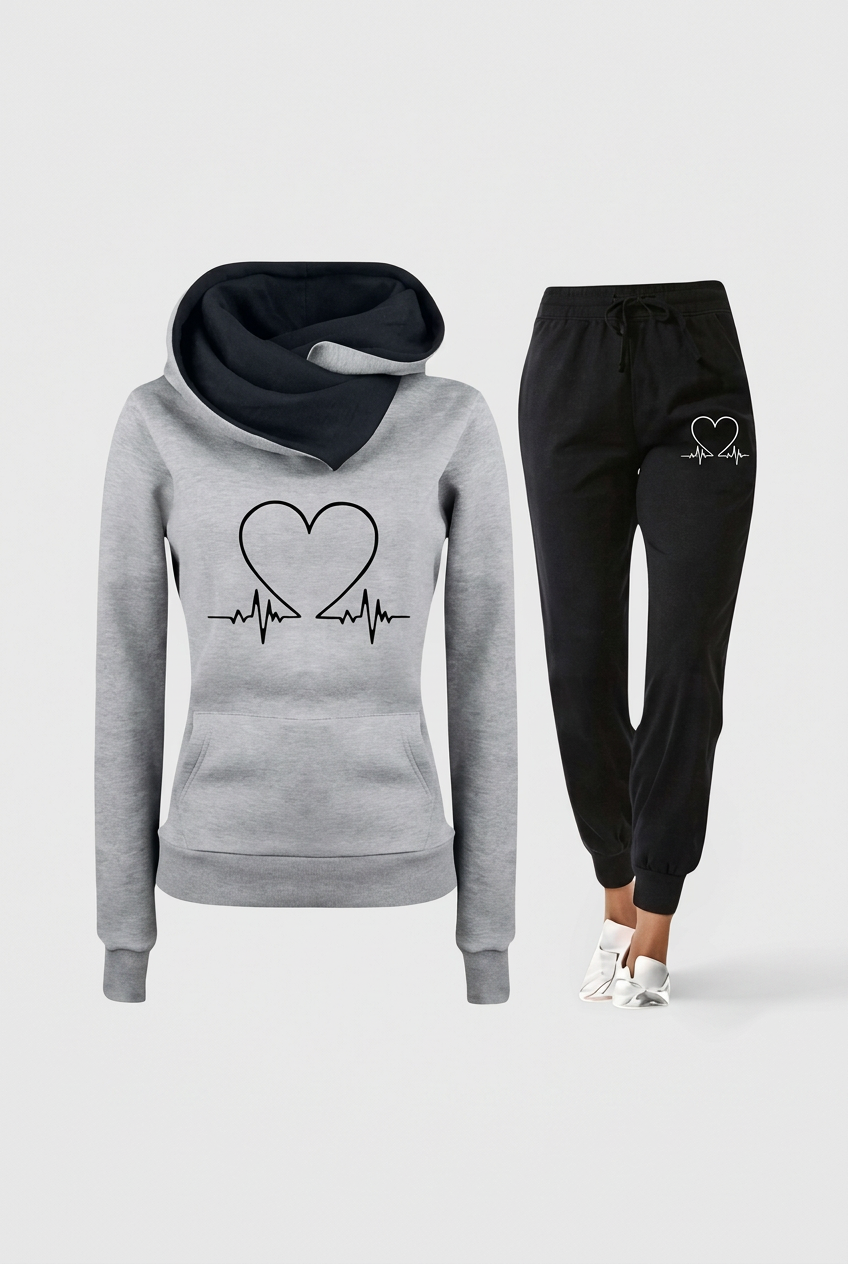 Aliya gray hoodie and joggers studio preview