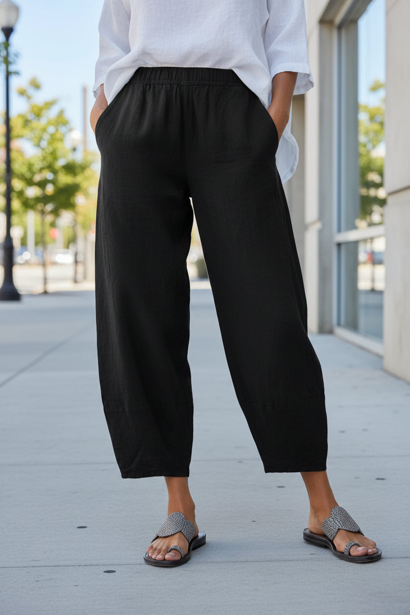 Relaxed Wide Leg Pants