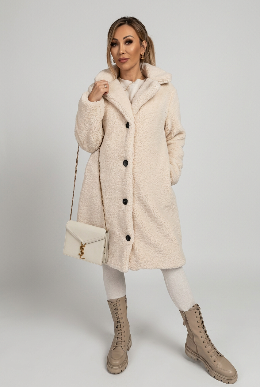 Apricot Nell coat studio preview