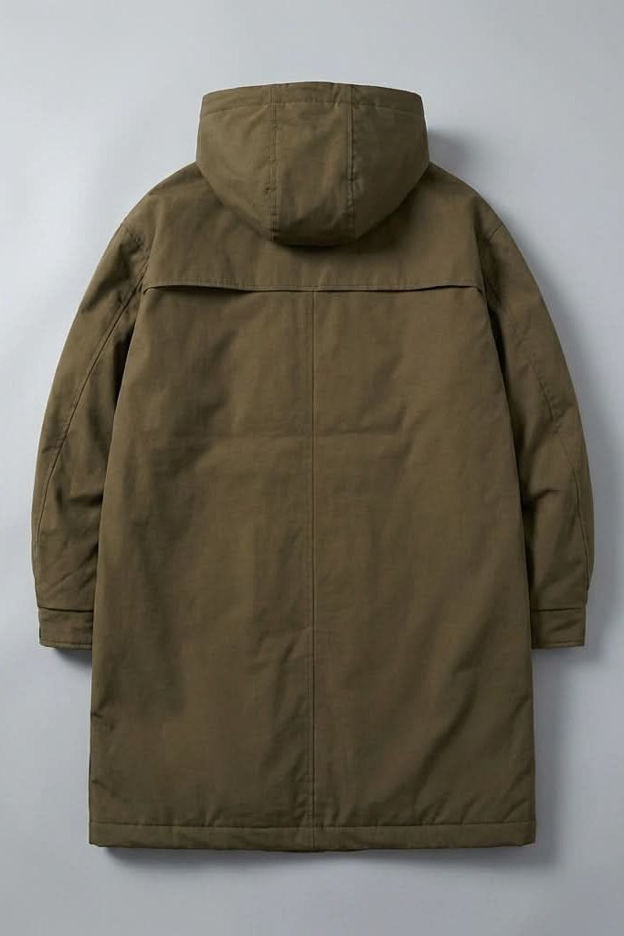 Lightweight Hooded Overcoat