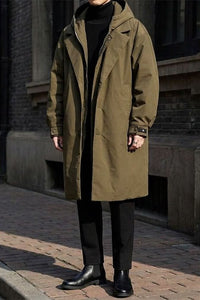 Lightweight Hooded Overcoat