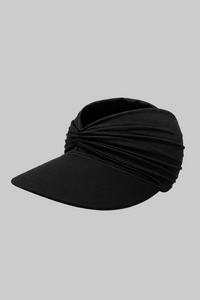 Ruched Wide Brim Sun Visor With UPF 50+