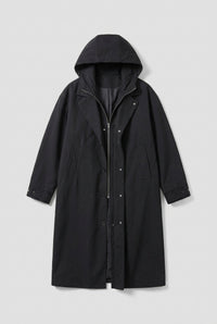 Lightweight Hooded Overcoat