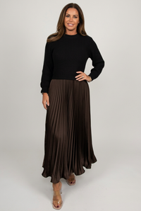 Black and brown Edie dress
