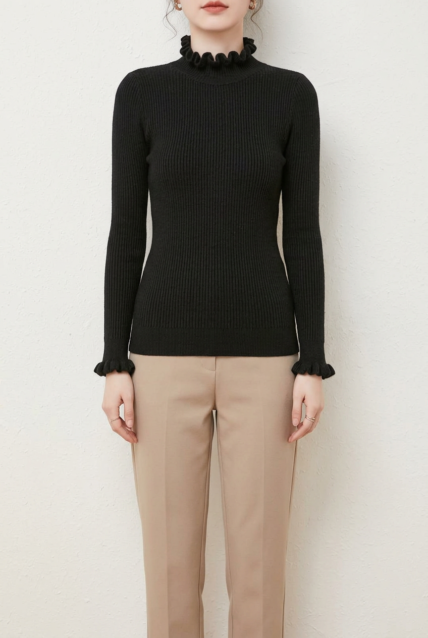 Black blouse, whole view