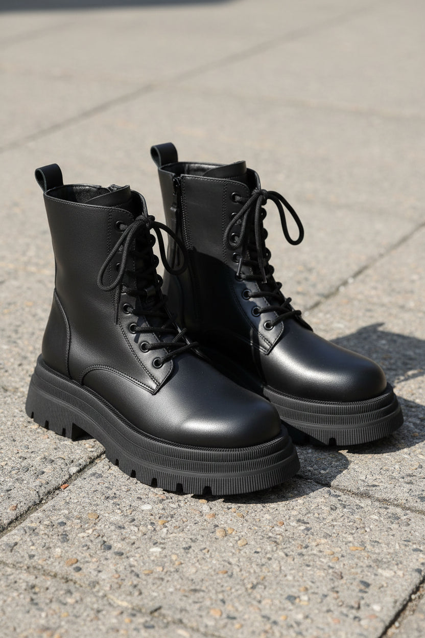 Lace-Up Winter Boots