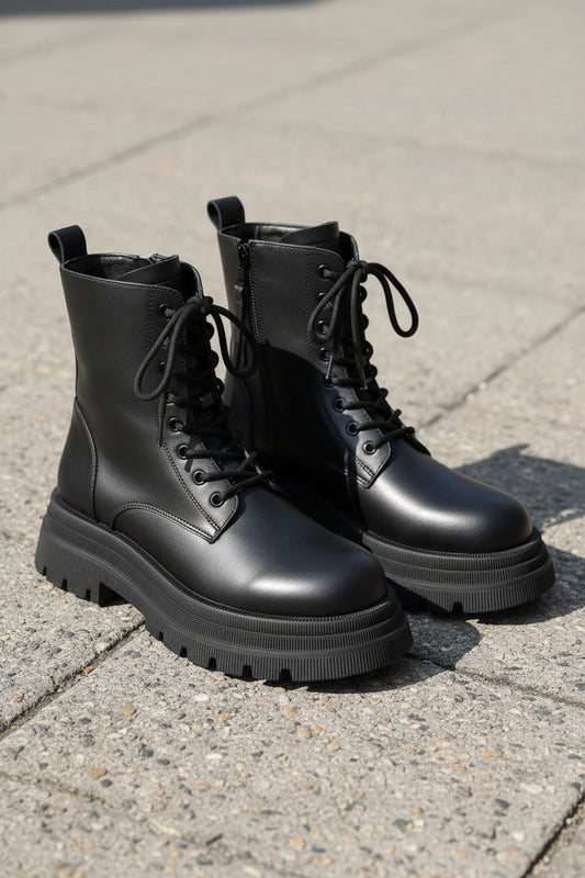 Lace-Up Winter Boots